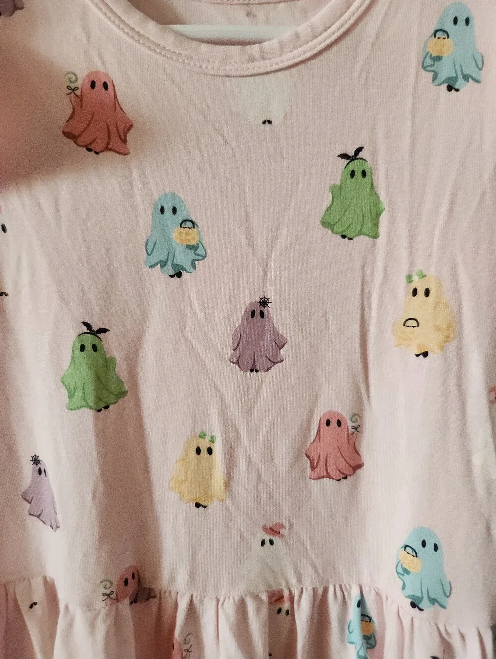 KYTE BABY Girl's Bamboo Pocket Dress in Pastel Ghost